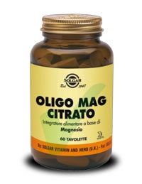 Solgar Oligo Mag Citrato Integratore 60 Tavolet