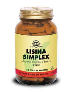 Solgar Lisina Simplex Integratore 50 Capsule