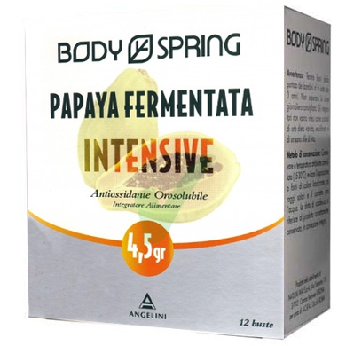 Body Spring Integratore Alimentare Papaya Fermentata Intensive 12 Buste