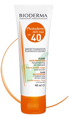 Bioderma Sole Photoderm Bronz AKN Mat SPF40 UVA13 Fluido Pelli Miste 40 ml