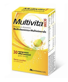 MultivitaMix Integratore Alimentare Multivitaminico 30 Compresse Effervescenti