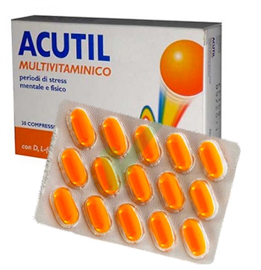 Acutil Multivitaminico Linea Classic Integratore Alimentare 30 Compresse