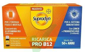 Supradyn Ricarica Pro B12 Integratore 10 flaconcini