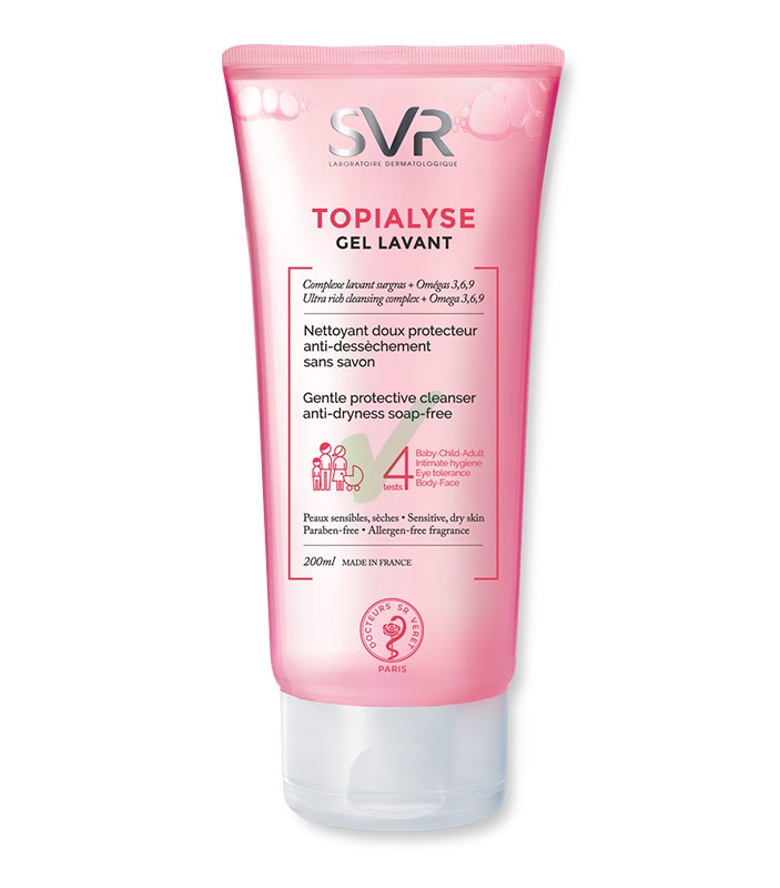 SVR Linea Topialyse Gel Lavant Trattamento Detergente Pelli Irritabili 200 ml