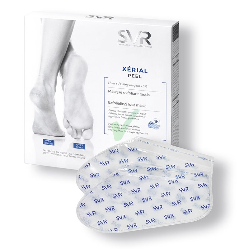 SVR Linea Xrial Peel Pieds Calzini Leviganti Idratanti Emollienti Piedi