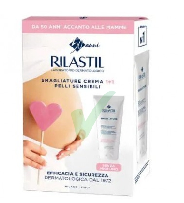 Rilastil Smagliature Crema Corpo Elasticizzante Pelli Sensibili  2x200 ml